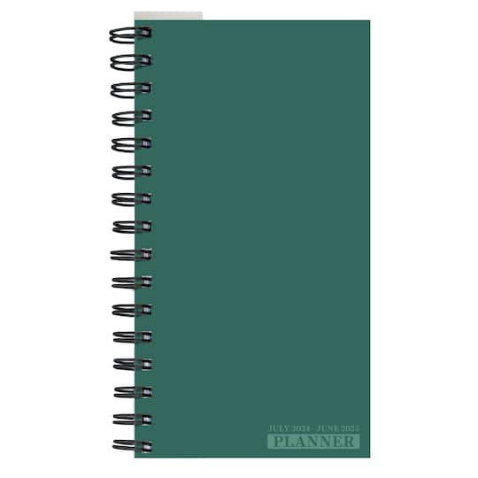 TF Publishing 2024-2025 Small Sea Green Spiral Weekly Monthly Planner